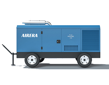 Double-stage diesel portable compressor