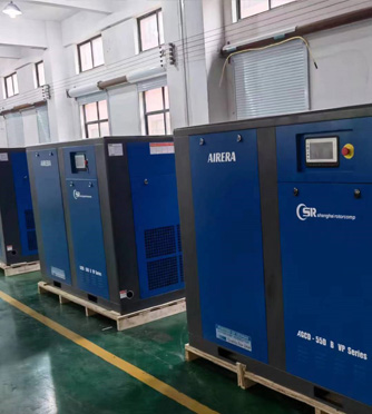 The new container of our 55kw/75hp PM-VSD compressor which reach first-class energy-saving standard in China.