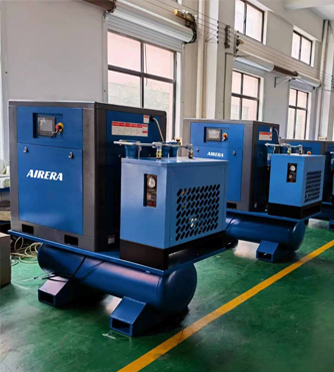 The new upgraded AIRERA tank-mounted ADCD-C screw compressor solution